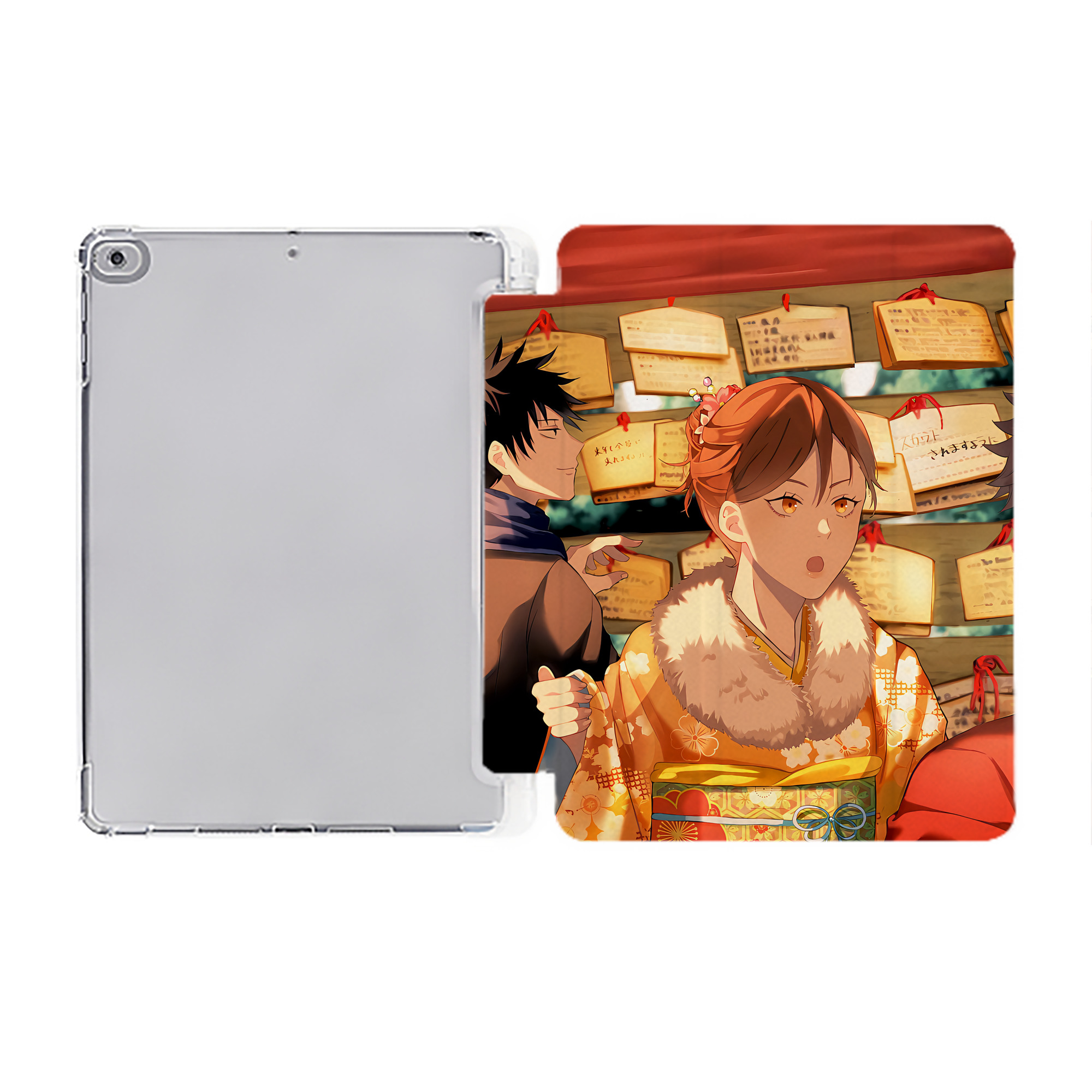 （画像用） SPY×FAMILY间谍家家酒 IPad ケース ペン収納付き 三つ折りスタンド PUレザー×シリコン 対応機種9.5/10.5/10.9インチ